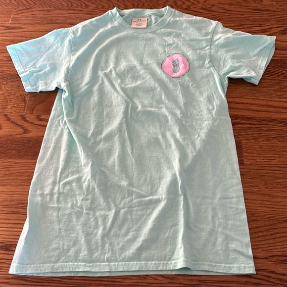 Simply Southern Pineapple Simple is Beautiful Tee - size S - color: turquoise - Picture 1 of 3